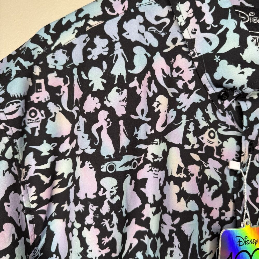 RSVLTS Disney 100 Pastel Pals Light Kunuflex Shirt Mens 2XL Limited Edition NWT - Picture 7 of 14